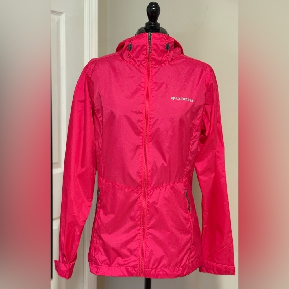 EUC Columbia Vibrant Pink Outdoor Jacket